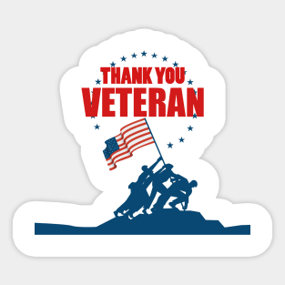 Veteran day holiday gift father grandpa freedom Sticker